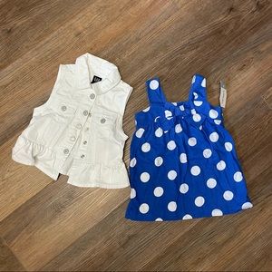 NWT 3T Dress + Vest
